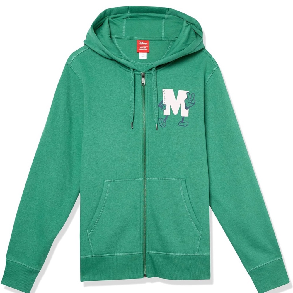 AmazonEssentials Disney Mickey🐭Men's👨🏻FleeceFull-Zip Hoodie Sweatshirts Sz 5X